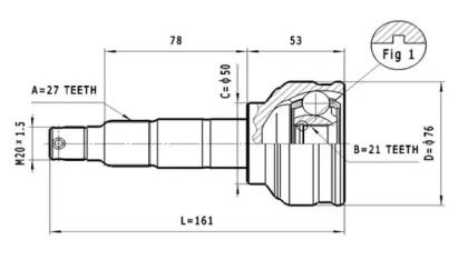 Шарнирный комплект STATIM C.605