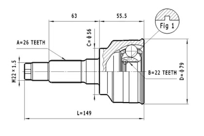 Шарнирный комплект STATIM C.606