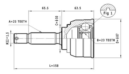 Шарнирный комплект STATIM C.620