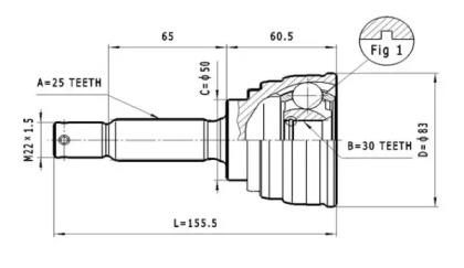 Шарнирный комплект STATIM C.621