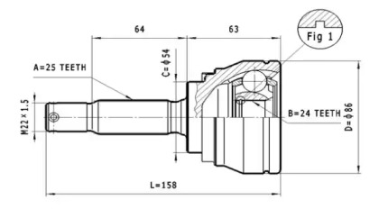 Шарнирный комплект STATIM C.623