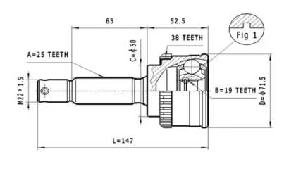 Шарнирный комплект STATIM C.627