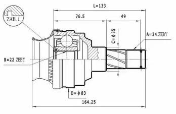 Шарнирный комплект STATIM CW.035