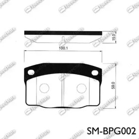 Комплект тормозных колодок SpeedMate SM-BPG002