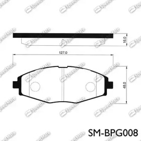 Комплект тормозных колодок SpeedMate SM-BPG008