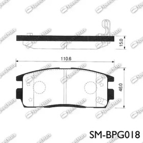 Комплект тормозных колодок SpeedMate SM-BPG018