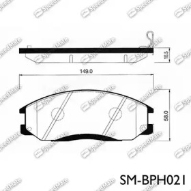 Комплект тормозных колодок SpeedMate SM-BPH021