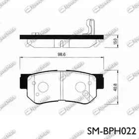 Комплект тормозных колодок SpeedMate SM-BPH022