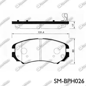 Комплект тормозных колодок SpeedMate SM-BPH026