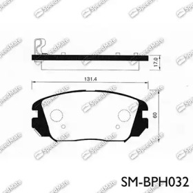 Комплект тормозных колодок SpeedMate SM-BPH032