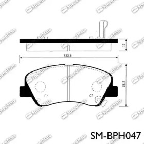 Комплект тормозных колодок SpeedMate SM-BPH047