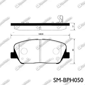 Комплект тормозных колодок SpeedMate SM-BPH050