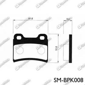 Комплект тормозных колодок SpeedMate SM-BPK008