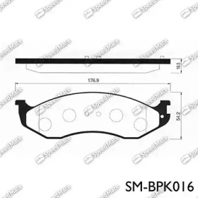 Комплект тормозных колодок SpeedMate SM-BPK016