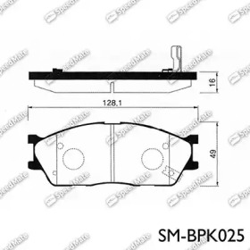 Комплект тормозных колодок SpeedMate SM-BPK025