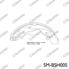 Комлект тормозных накладок SpeedMate SM-BSH005