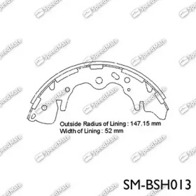 Комлект тормозных накладок SpeedMate SM-BSH013