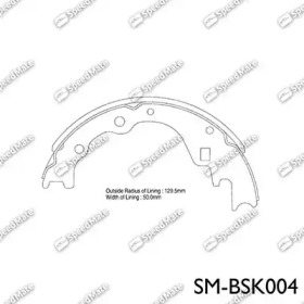 Комлект тормозных накладок SpeedMate SM-BSK004