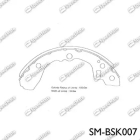 Комлект тормозных накладок SpeedMate SM-BSK007