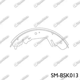 Комлект тормозных накладок SpeedMate SM-BSK013