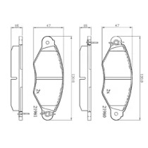 Комплект тормозных колодок, дисковый тормоз DriveTec DPAD1519