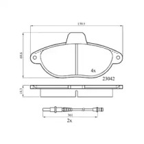 Комплект тормозных колодок, дисковый тормоз DriveTec DPAD1592