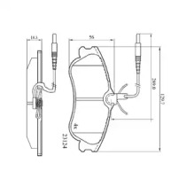 Комплект тормозных колодок, дисковый тормоз DriveTec DPAD1607