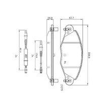 Комплект тормозных колодок, дисковый тормоз DriveTec DPAD1655