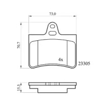 Комплект тормозных колодок, дисковый тормоз DriveTec DPAD1680