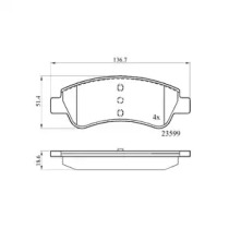 Комплект тормозных колодок, дисковый тормоз DriveTec DPAD1727