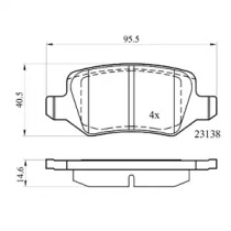 Комплект тормозных колодок, дисковый тормоз DriveTec DPAD1741