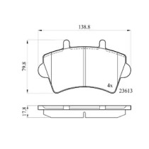 Комплект тормозных колодок, дисковый тормоз DriveTec DPAD1746