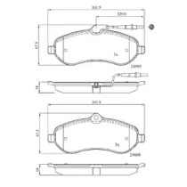 Комплект тормозных колодок, дисковый тормоз DriveTec DPAD1995