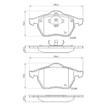 Комплект тормозных колодок, дисковый тормоз DriveTec DPAD978