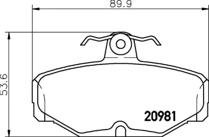 Комплект тормозных колодок, дисковый тормоз BELACO BC398