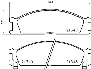 Комплект тормозных колодок BELACO BV641