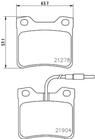 Комплект тормозных колодок BELACO BV1044