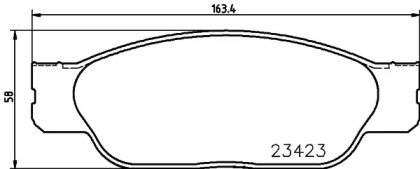 Комплект тормозных колодок BELACO BC1485