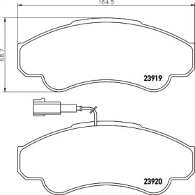 Комплект тормозных колодок BELACO BV1479