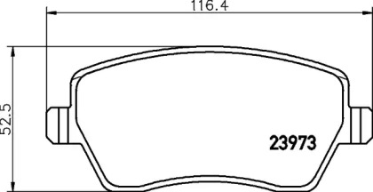 Комплект тормозных колодок BELACO BC1617