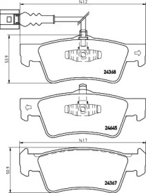 Комплект тормозных колодок BELACO BV1647