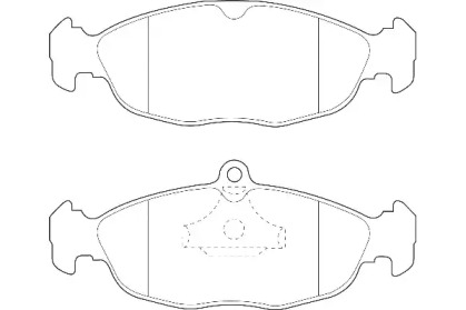 Комплект тормозных колодок Omnicraft 2134920