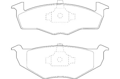 Комплект тормозных колодок Omnicraft 2134870