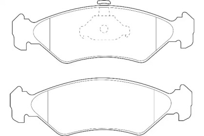 Комплект тормозных колодок Omnicraft 2134892