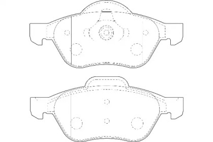 Комплект тормозных колодок Omnicraft 2134874