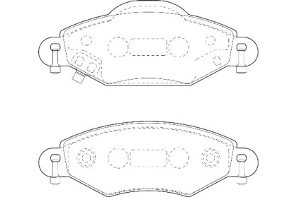 Комплект тормозных колодок Omnicraft 2135136