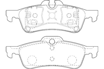 Комплект тормозных колодок Omnicraft 2135648