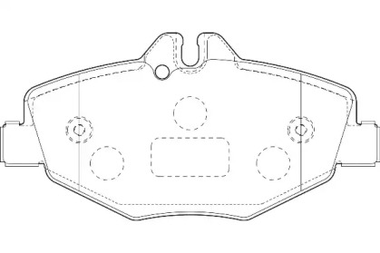 Комплект тормозных колодок Omnicraft 2134960