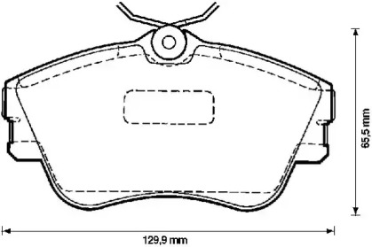 Комплект тормозных колодок STOP 571847S