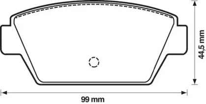 Комплект тормозных колодок STOP 572159S